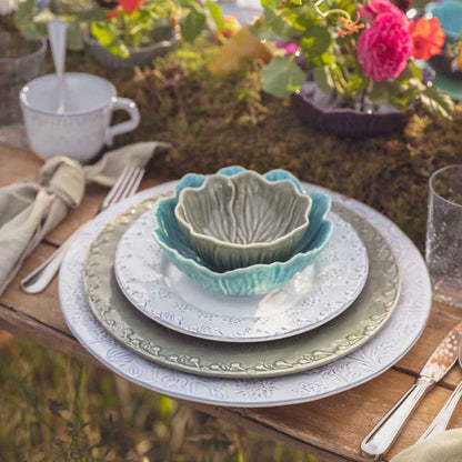 Bordallo Pinheiro Flora Bowl Blue 17cm
