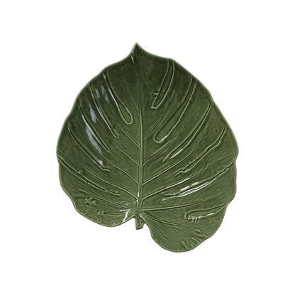 Bordallo Pinheiro Monstera Leaf Platter Green 43cm