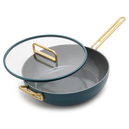 GreenPan™ Stanley Tucci™ Ceramic Nonstick Frypan with Lid Venetian Teal 33cm (6.15L)