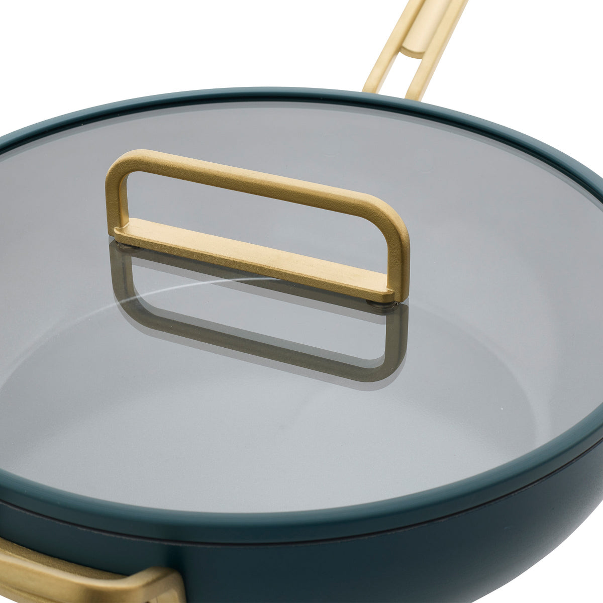 GreenPan™ Stanley Tucci™ Ceramic Nonstick Frypan with Lid Venetian Teal 33cm (6.15L)