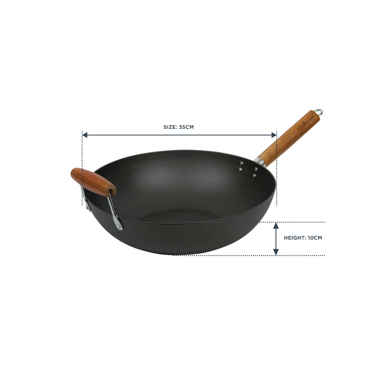 Davis & Waddell Non-Stick Wok with Handle 35cm