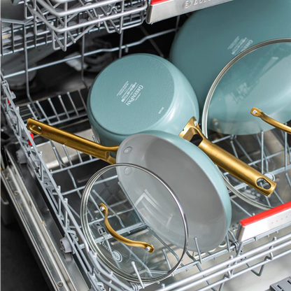 GreenPan Padova Saute Pan Smokey Blue 28cm