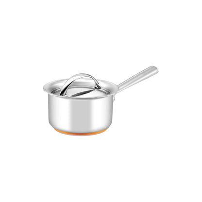 Essteele Per Vita Copper Base Stainless Steel Induction Covered Saucepan 14cm (1.2L)