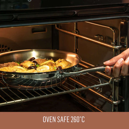 Essteele Per Vita Copper Base Stainless Steel Induction Covered Saucepan 18cm (2.8L)