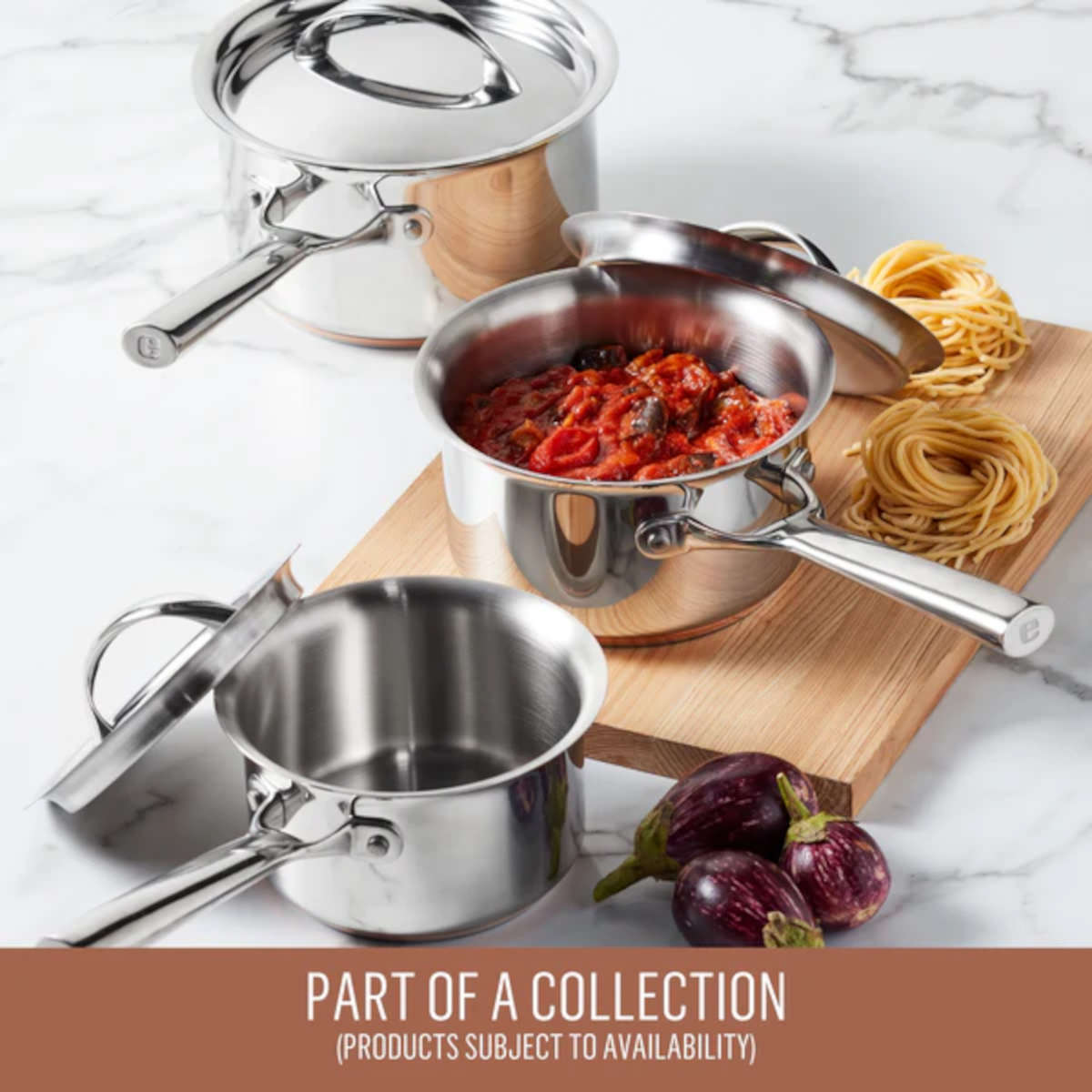 Essteele Per Vita Copper Base Stainless Steel Induction Covered Sauteuse 28cm (5.2L)