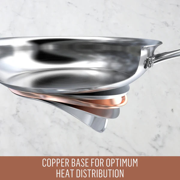 Essteele Per Vita Copper Base Stainless Steel Induction Covered Stockpot 24cm (7.1L)