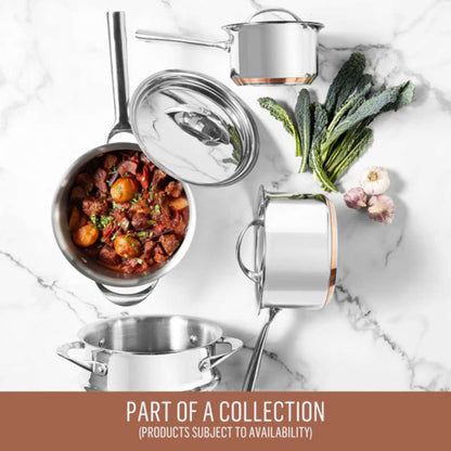 Essteele Per Vita Copper Base Stainless Steel Induction Covered Stockpot 24cm (9L)