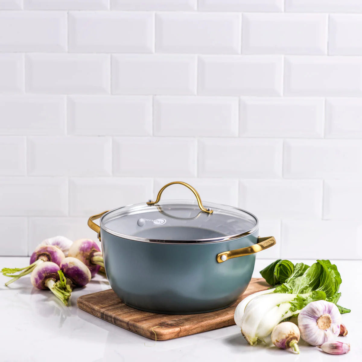 GreenPan Padova Casserole Smokey Sky Blue 24cm (4.7L)