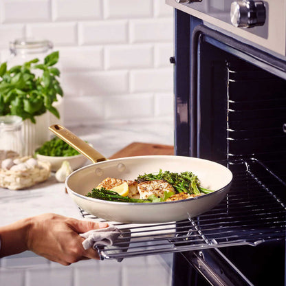 GreenPan Padova Frypan Twin Pack Cream 26cm & 30cm
