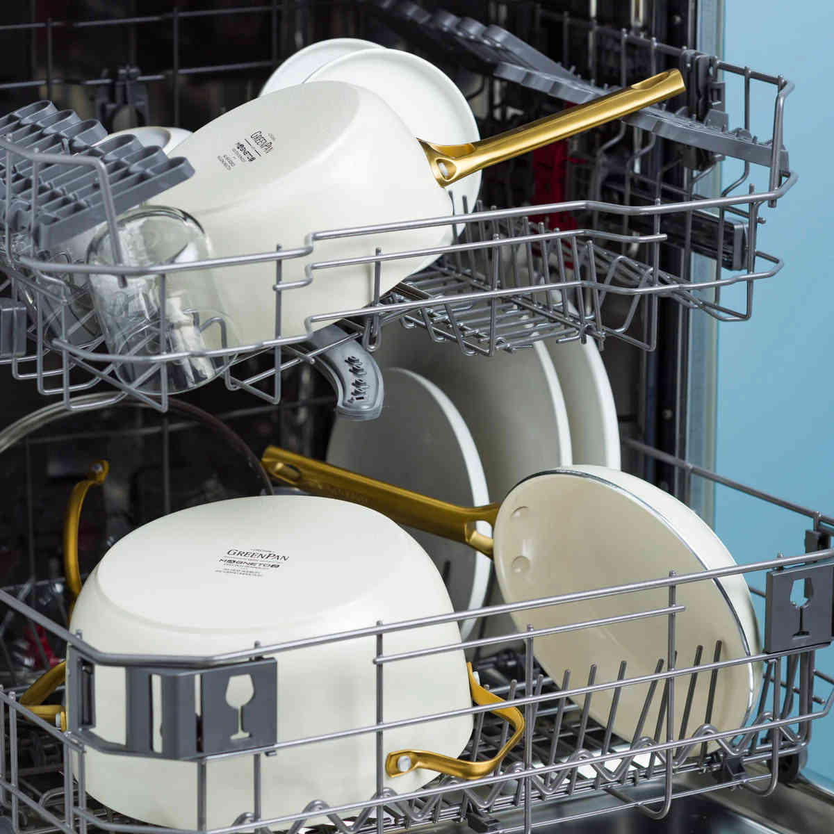 GreenPan Padova Frypan Twin Pack Cream 26cm & 30cm