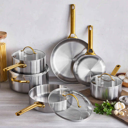 GreenPan Padova Stainless Steel Cookware Set 6 Piece