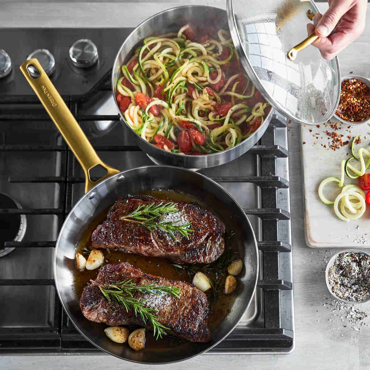 GreenPan Padova Stainless Steel Cookware Set 6 Piece