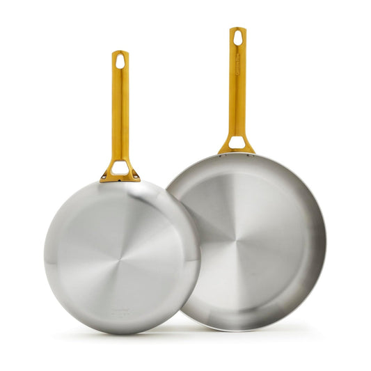 GreenPan Padova Stainless Steel Frypan Set 26 & 30cm
