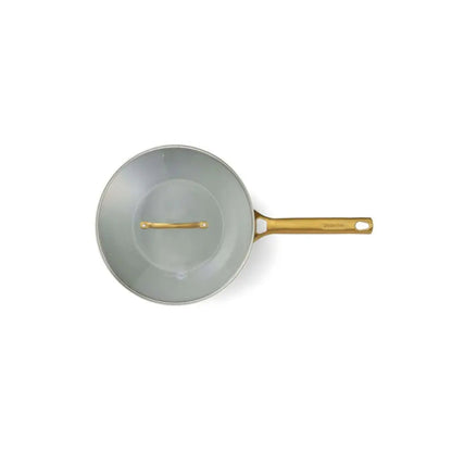 GreenPan Padova Wok with Lid Smokey Sky Blue 28cm