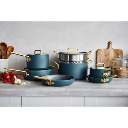 GreenPan™ Stanley Tucci™ Ceramic Nonstick Cookware Set Teal 7 Piece