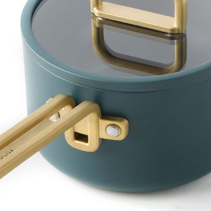 GreenPan™ Stanley Tucci™ Ceramic Nonstick Cookware Set Teal 7 Piece
