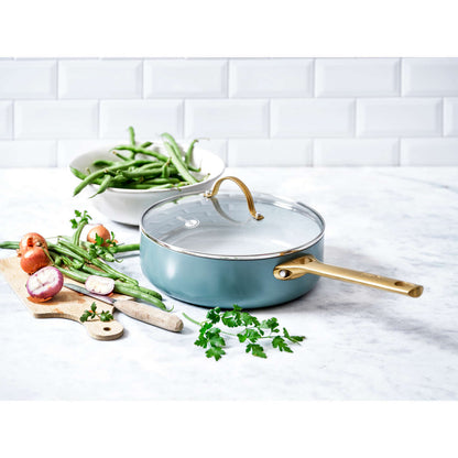GreenPan Padova Saute Pan Smokey Blue 28cm
