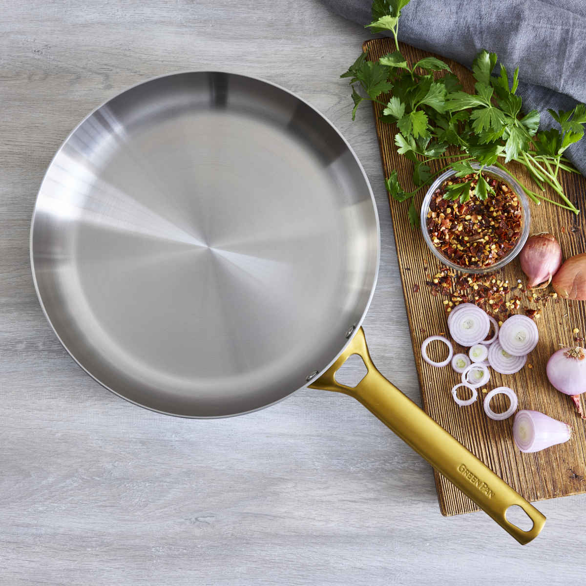 Greenpan Reserve Padova Stainless Steel Frypan 28cm
