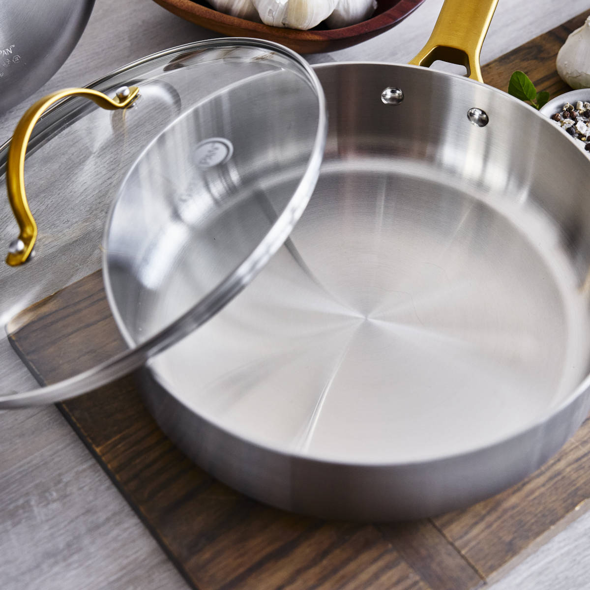Greenpan Reserve Padova Stainless Steel Saute Pan 24cm