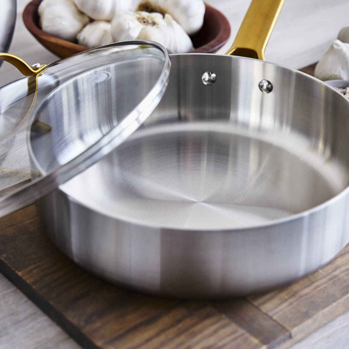 Greenpan Reserve Padova Stainless Steel Saute Pan 24cm