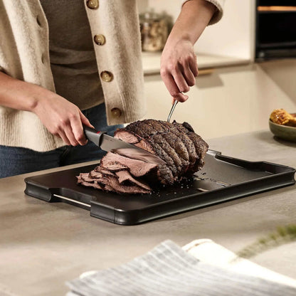 Joseph Joseph Cut & Carve Plus Multi-function Chopping Board Black Large