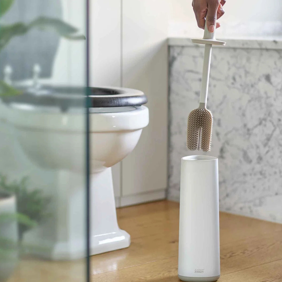 Joseph Joseph Flex 360 Toilet Brush Ecru