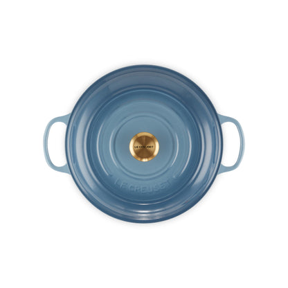 Le Creuset Signature Cast Iron Shallow Casserole Chambray 30cm (3.5L)