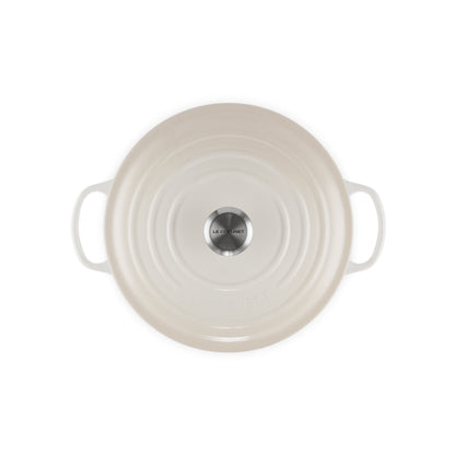 Le Creuset Signature Cast Iron Round Casserole Meringue 28cm (6.7L)