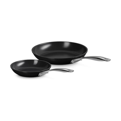 Le Creuset Essential Non-Stick Ceramic Shallow Frying Pan Set 24cm & 28cm