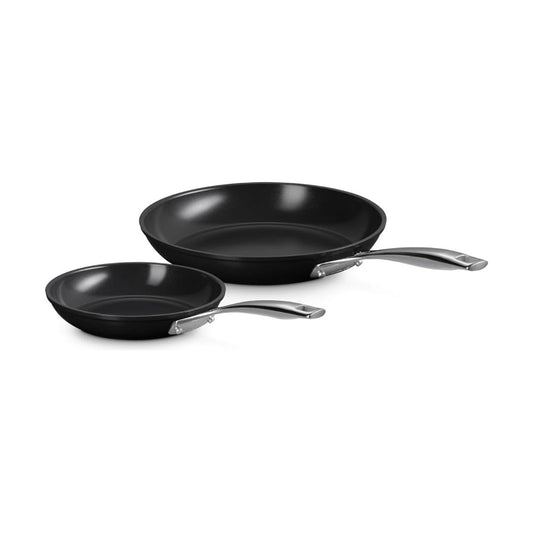 Le Creuset Essential Non-Stick Ceramic Shallow Frying Pan Set 24cm & 28cm