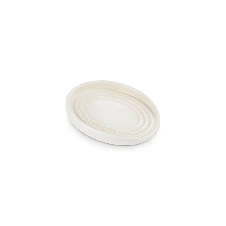 Le Creuset Oval Spoon Rest Meringue 15cm