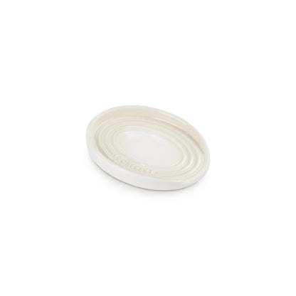 Le Creuset Oval Spoon Rest Meringue 15cm