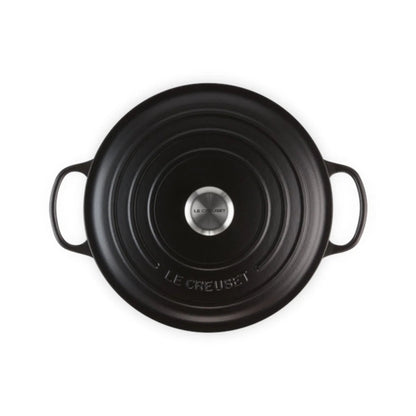 Le Creuset Signature Round French Oven Satin Black 28cm (6.7L)