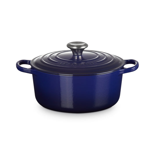 Le Creuset Signature Round Casserole Indigo 24cm