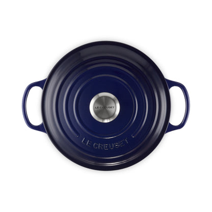 Le Creuset Signature Round Casserole Indigo 24cm