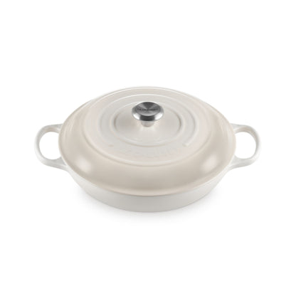 Le Creuset Signature Shallow Casserole Meringue 30cm (3.5L)