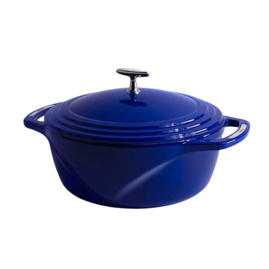 Lodge USA Enamel Round Casserole Blue 5.6L
