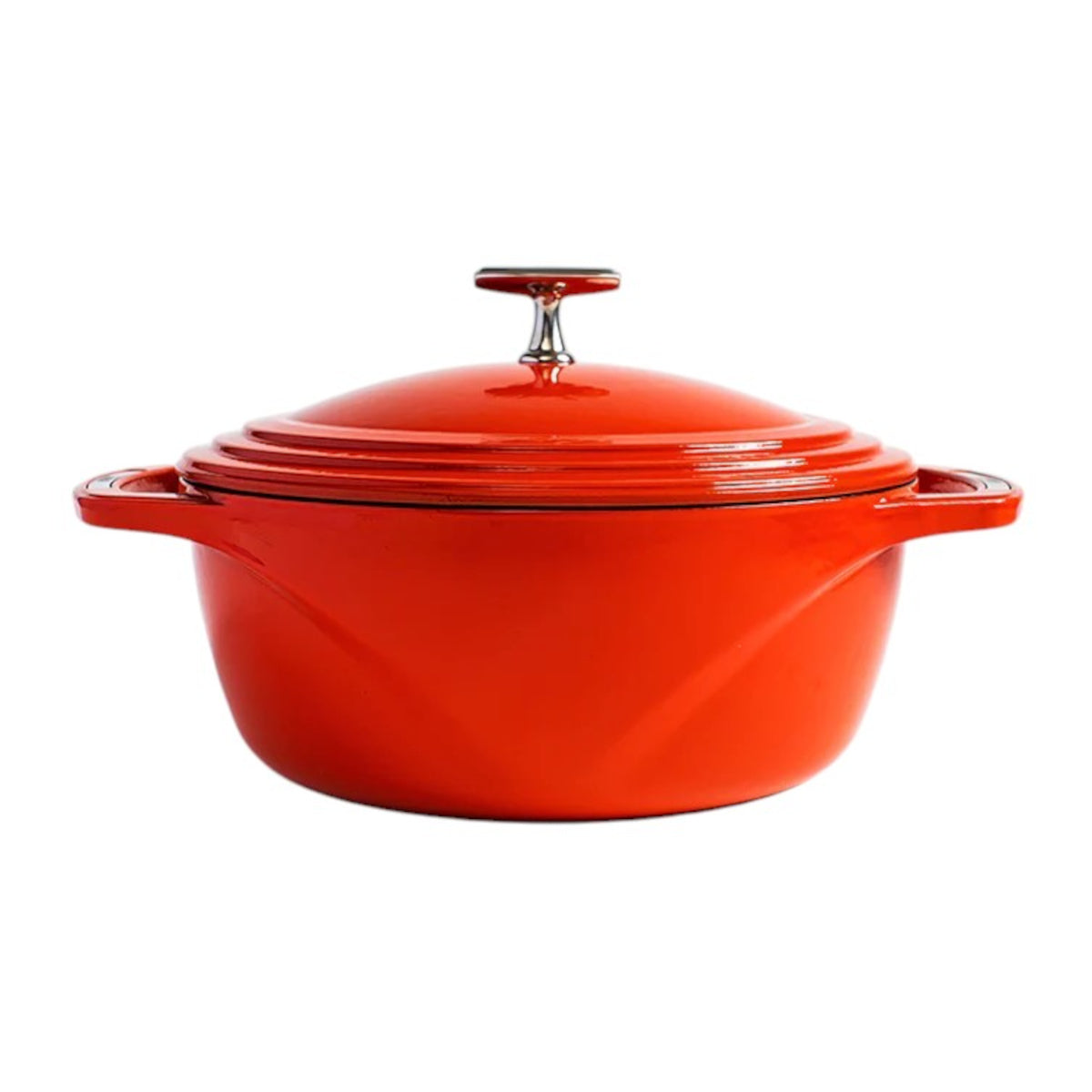 Lodge USA Enamel Round Casserole Red 5.6L