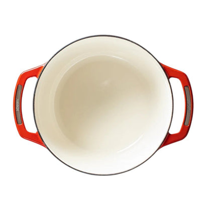 Lodge USA Enamel Round Casserole Red 5.6L