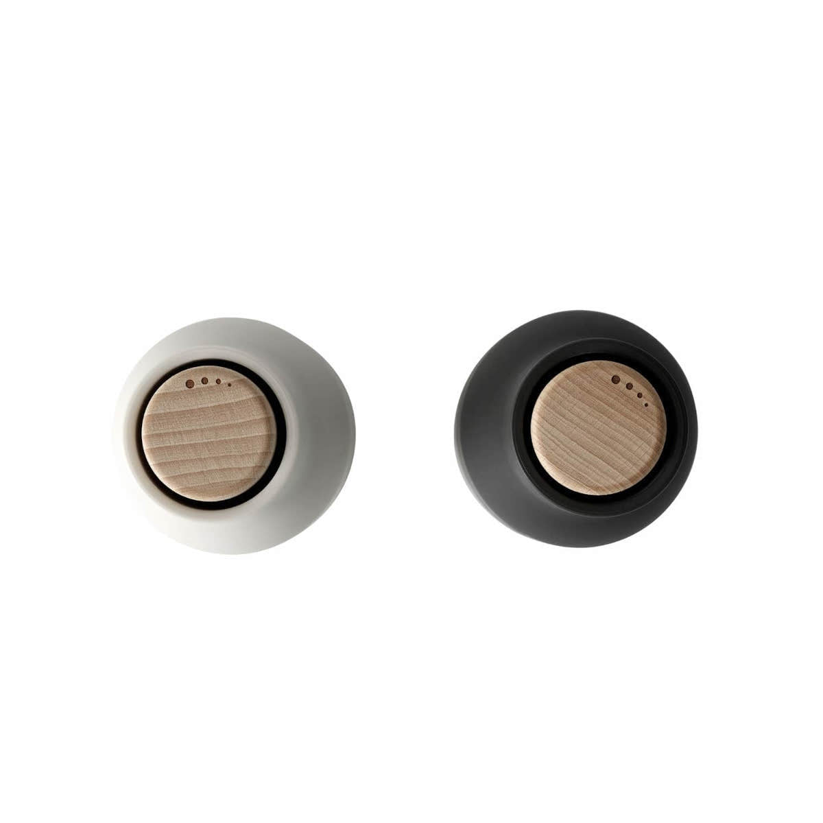 Audo 2 Pack Bottle Grinders Beech Top Ash & Carbon