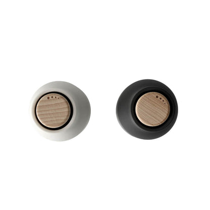Audo 2 Pack Bottle Grinders Beech Top Ash & Carbon