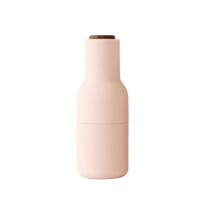 Audo 2 Pack Bottle Grinders with Walnut Top Nude & Walnut