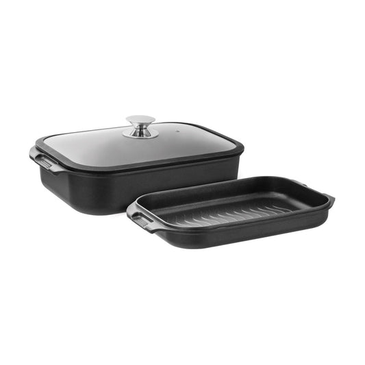 Pyrolux Ignite Roast & Grill Set with Glass Lid 3 Piece
