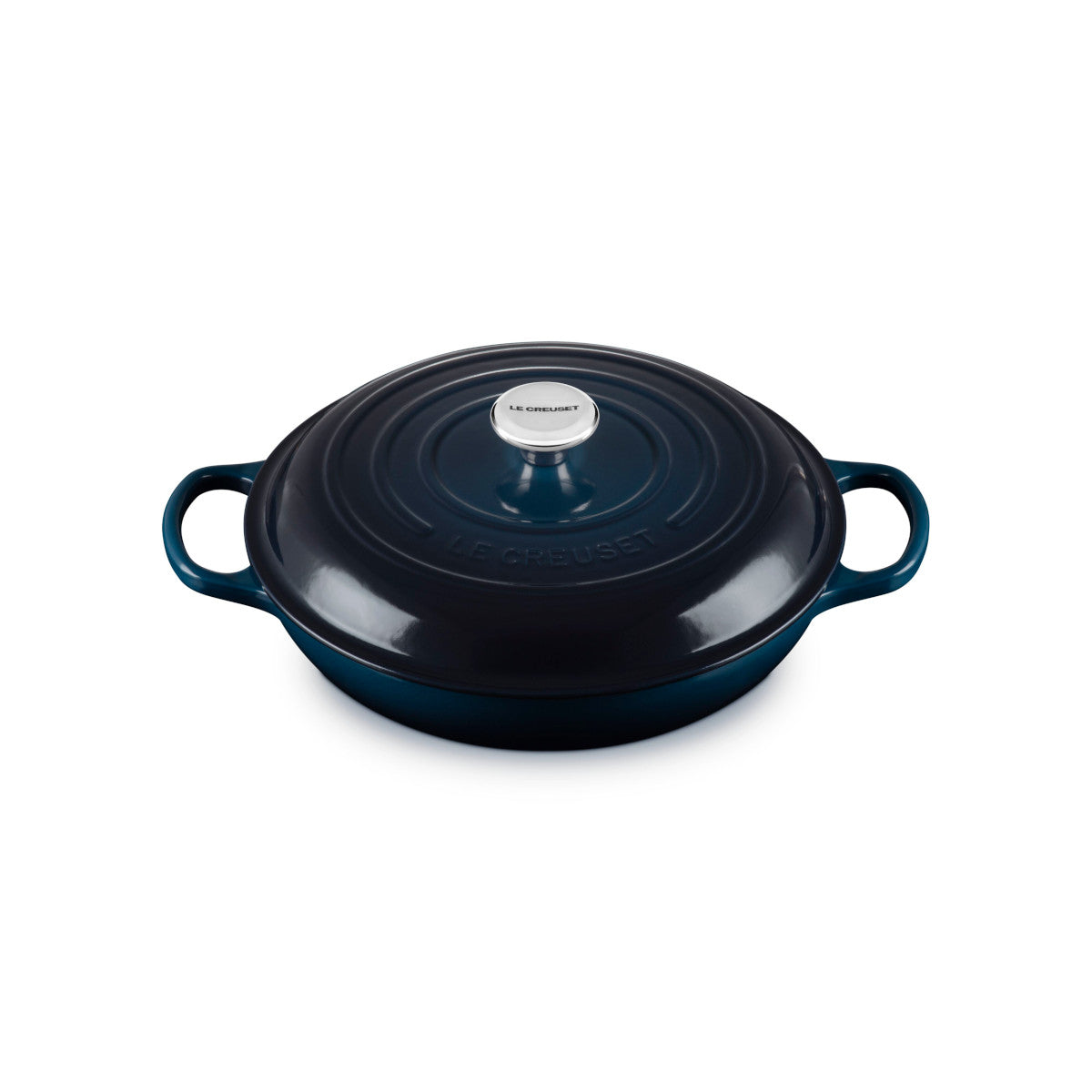 Le Creuset Signature Round Shallow Casserole Nuit 30cm (3.5L)