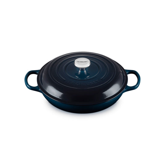 Le Creuset Signature Round Shallow Casserole Nuit 30cm (3.5L)