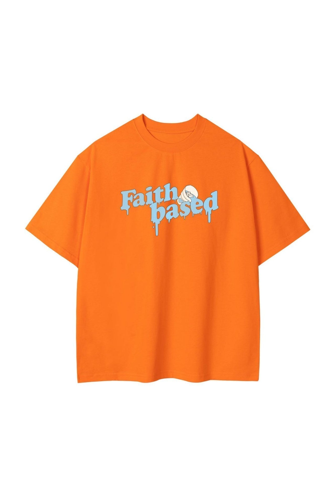 Dam oversize t-shirt - avslappnad passform med troende motiv för vardagligt bruk