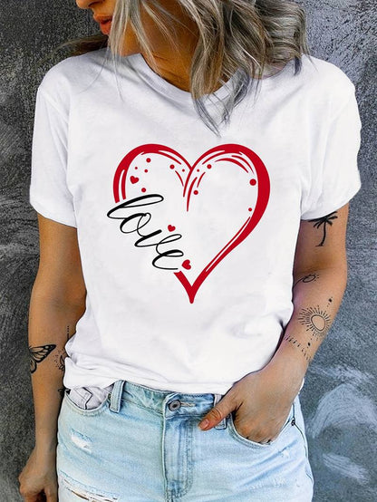 Dam t-shirt i mjukt och skönt material – klassisk rundhalsad tee för mångsidig stil