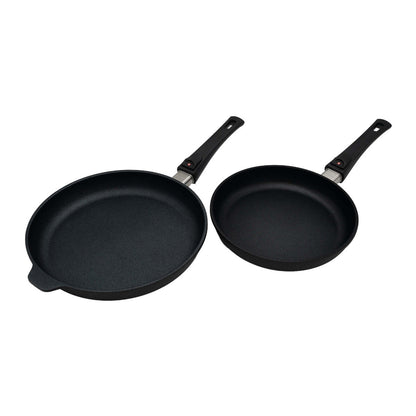 Swiss Diamond Induction XD Nonstick Duo Fry Pans with Detachable Handle 2 Piece Set