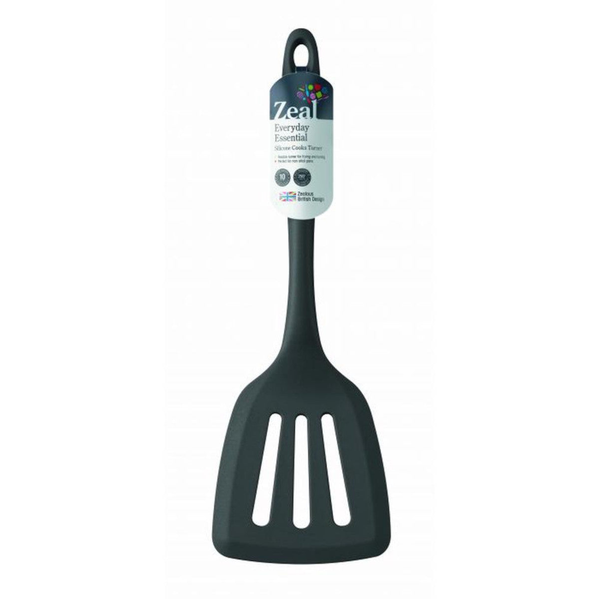 Zeal  Silicone Slotted Turner Black