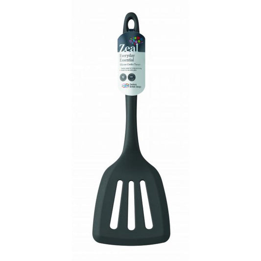 Zeal  Silicone Slotted Turner Black